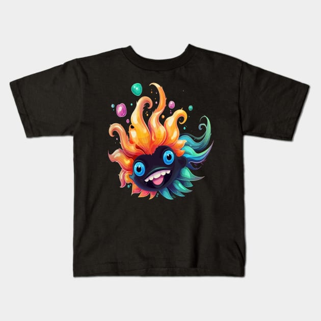 Sea Slug Smiling Kids T-Shirt by JH Mart